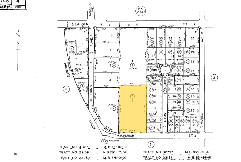 21325 Superior St, Chatsworth, CA à louer - Plan cadastral - Image 3 de 9