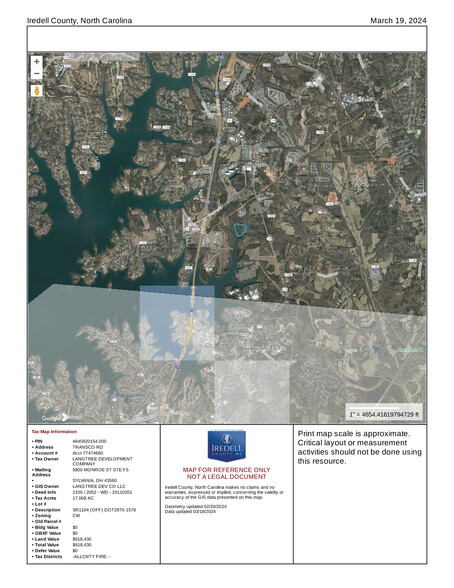 0 East West Connector Rd., Mooresville, NC for sale - Aerial - Image 2 of 2