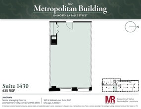 134 N LaSalle St, Chicago, IL à louer Plan d’étage- Image 1 de 4