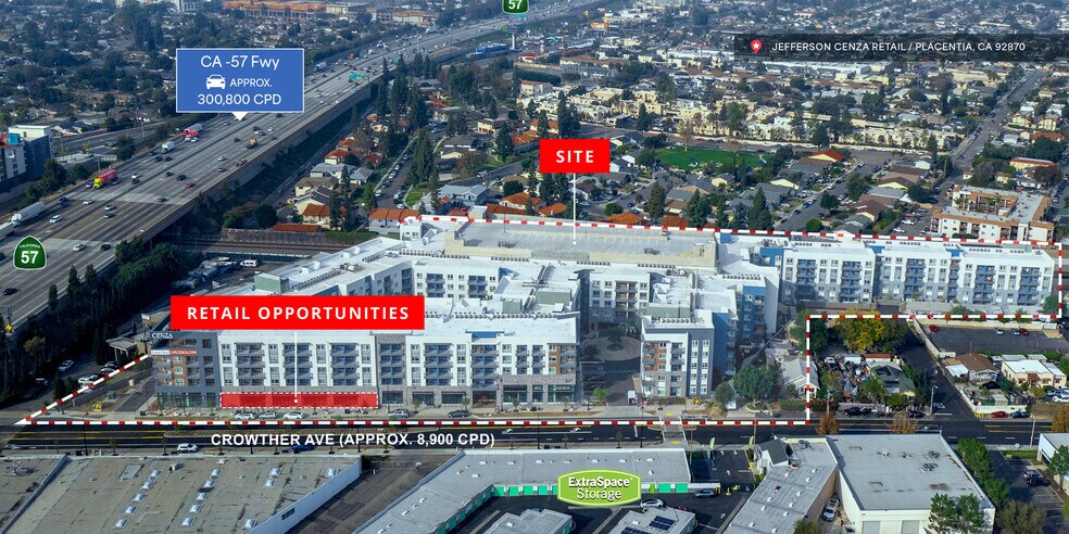 505-535 W Crowther Ave, Placentia, CA à louer - Photo du bâtiment - Image 2 de 6