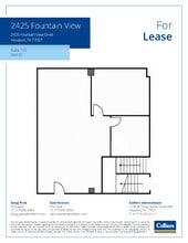 2425 Fountain View Dr, Houston, TX à louer Plan d’étage- Image 1 de 1