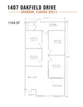 1387-1399 Oakfield Dr, Brandon, FL à louer Plan d’étage- Image 1 de 1