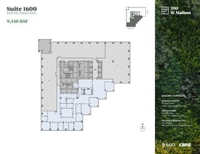 200 W Madison St, Chicago, IL à louer Plan d’étage- Image 1 de 2