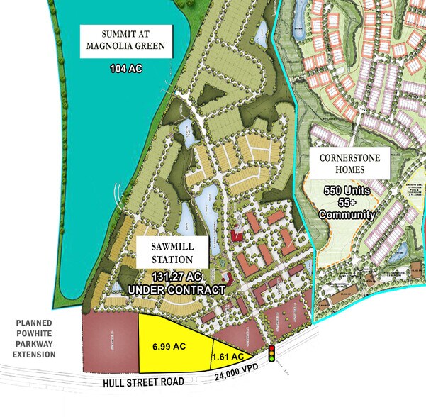 18610-18700 Hull Street Rd, Moseley, VA à vendre - Plan de site - Image 2 de 2