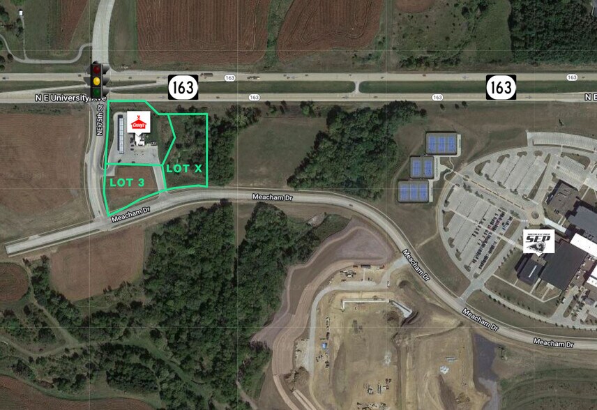 1135 NE 75th St, Pleasant Hill, IA for sale - Aerial - Image 2 of 3