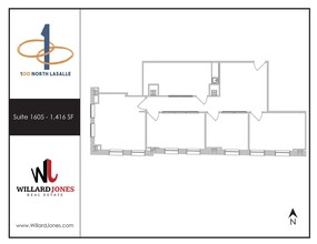 100 N LaSalle St, Chicago, IL à louer Plan d  tage- Image 1 de 1