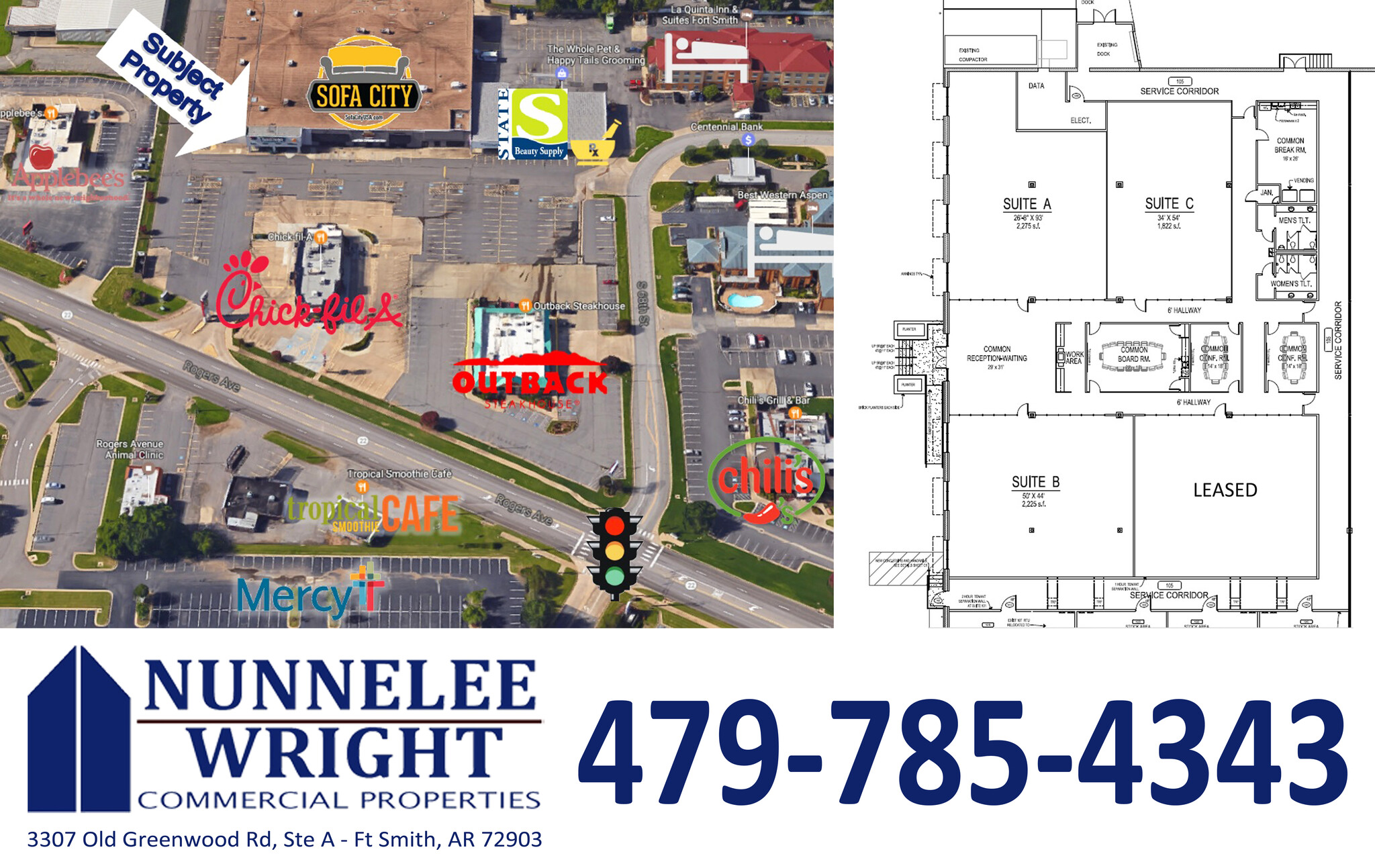 6800-6808 Rogers Ave, Fort Smith, AR for lease Building Photo- Image 1 of 2