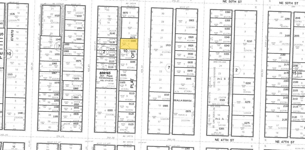 4743 Brooklyn Ave, Seattle, WA à vendre - Plan cadastral - Image 2 de 3