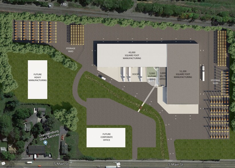 1080 S Main St, Chambersburg, PA à louer - Aérien - Image 3 de 4