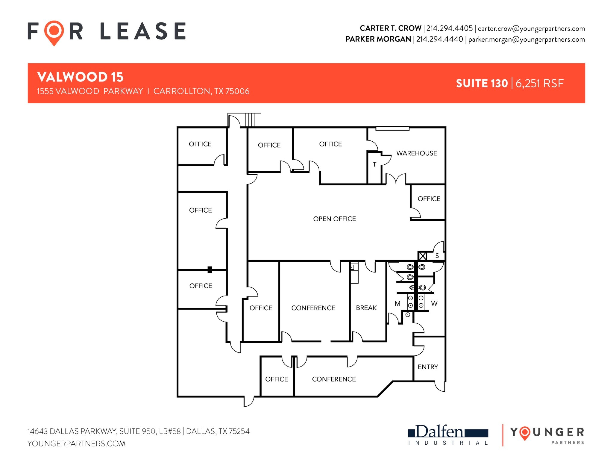 1555 Valwood Pky, Carrollton, TX à louer Plan d’étage- Image 1 de 1