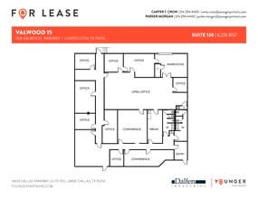 1555 Valwood Pky, Carrollton, TX à louer Plan d’étage- Image 1 de 1
