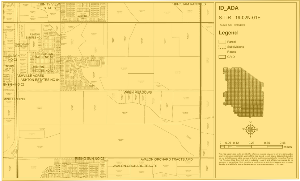 252 N Meridian Rd, Kuna, ID à louer - Plan cadastral - Image 3 de 3