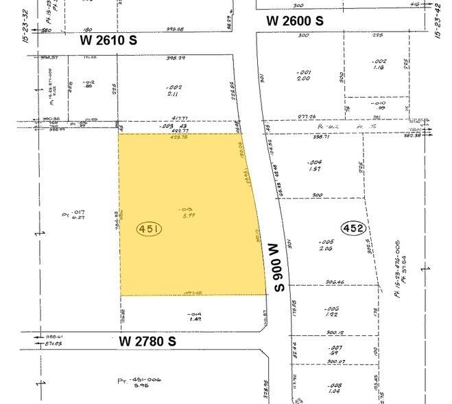 2700 S 900 W, Salt Lake City, UT for lease - Plat Map - Image 2 of 8