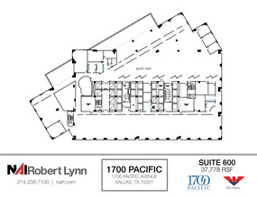 1700 Pacific Ave, Dallas, TX à louer Plan d  tage- Image 1 de 1