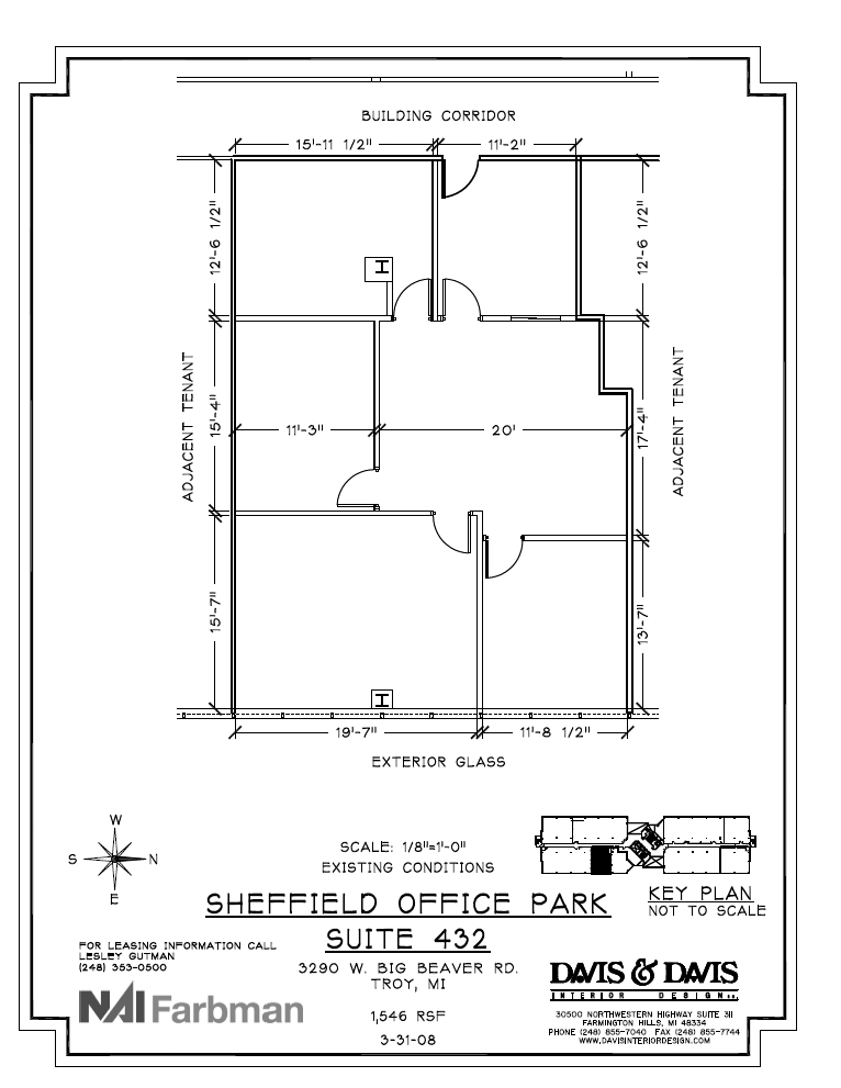 3310 W Big Beaver Rd, Troy, MI à louer Plan d  tage- Image 1 de 1