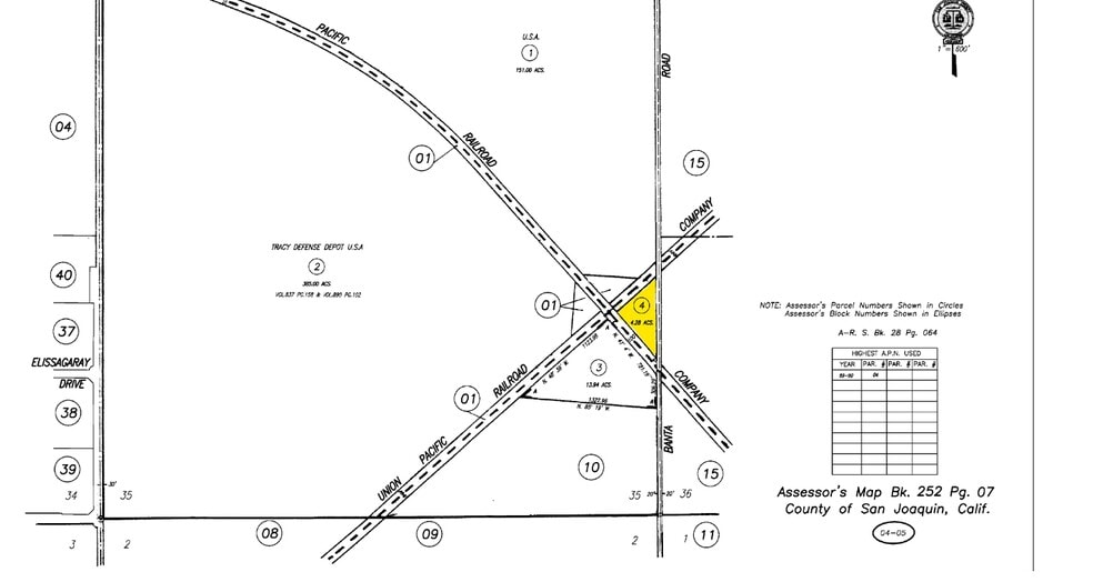 26457 S Banta Rd, Tracy, CA for lease - Plat Map - Image 2 of 2