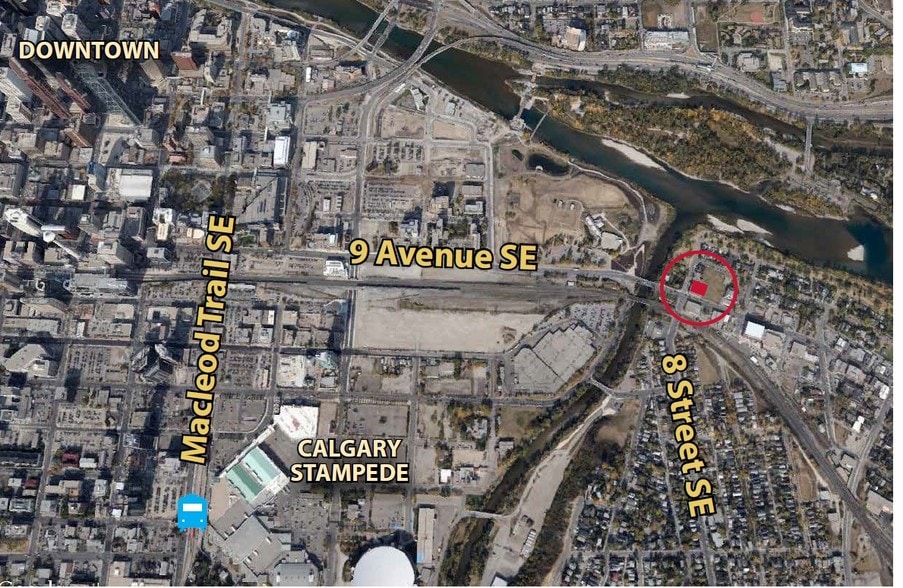 902 9th Ave SW, Calgary, AB for lease - Aerial - Image 2 of 28
