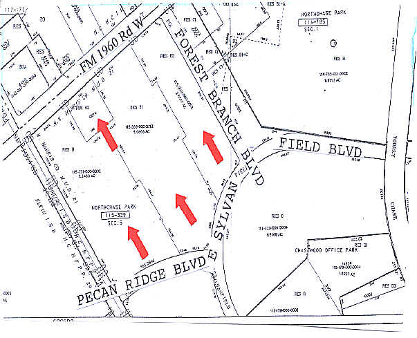 4407-4485 W FM-1960, Houston, TX à louer - Plan cadastral - Image 2 de 6