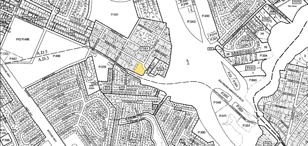 7639 Baltimore Annapolis Rd, Glen Burnie, MD for lease - Plat Map - Image 3 of 3