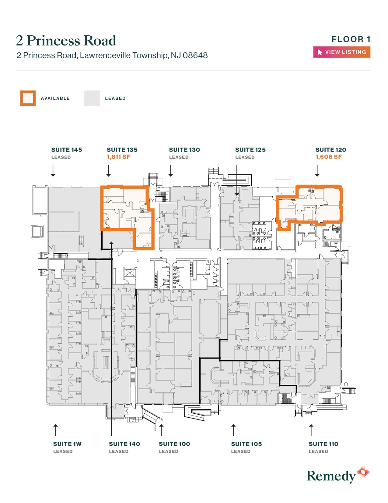 2 Princess Rd, Lawrenceville, NJ à louer Plan d’étage- Image 1 de 1