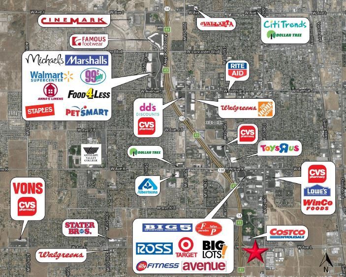 800-850 W Avenue L, Lancaster, CA à vendre - Photo du bâtiment - Image 2 de 2