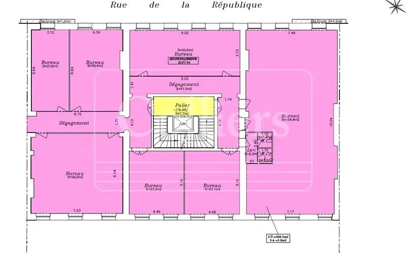Office in Marseille for lease - Floor Plan - Image 3 of 11