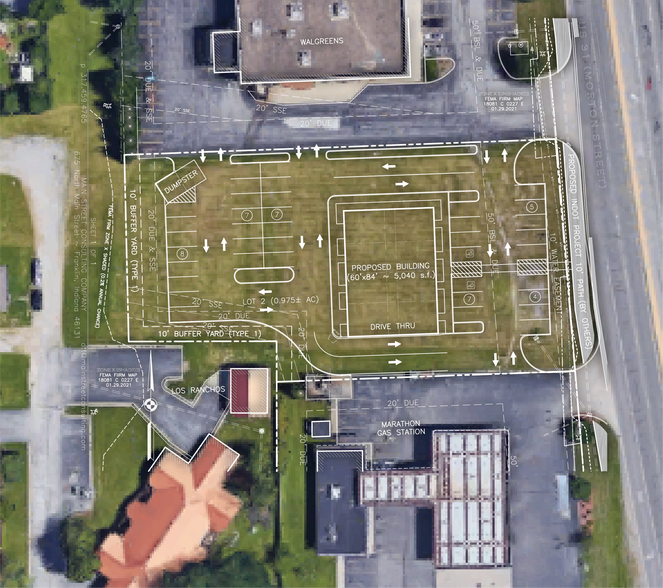 100 South Morton St., Franklin, IN à louer - Plan de site - Image 3 de 5