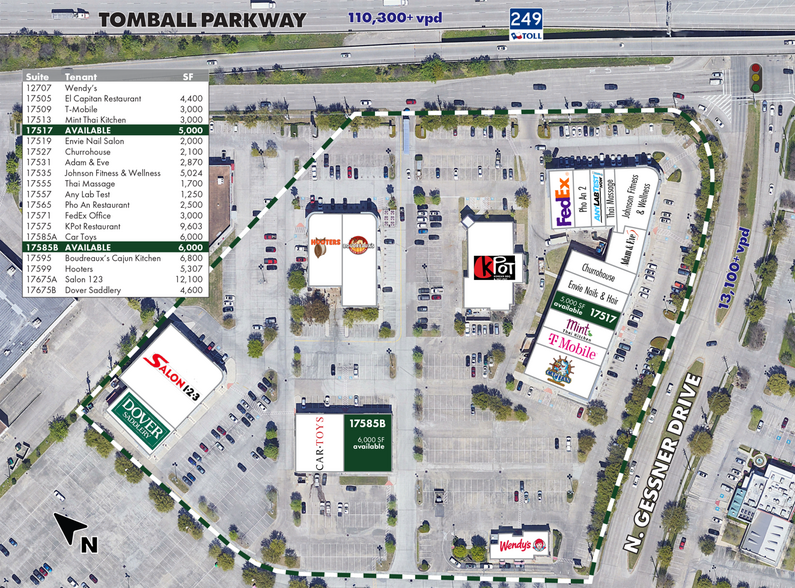 17555-17727 State Highway 249, Houston, TX for lease - Site Plan - Image 2 of 6