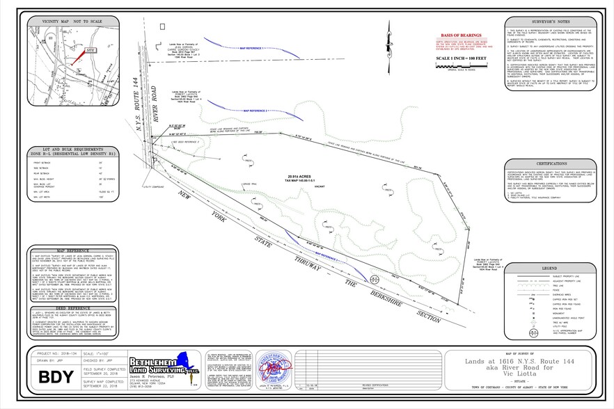 1616 River Rd, Selkirk, NY à vendre - Plan cadastral - Image 3 de 4