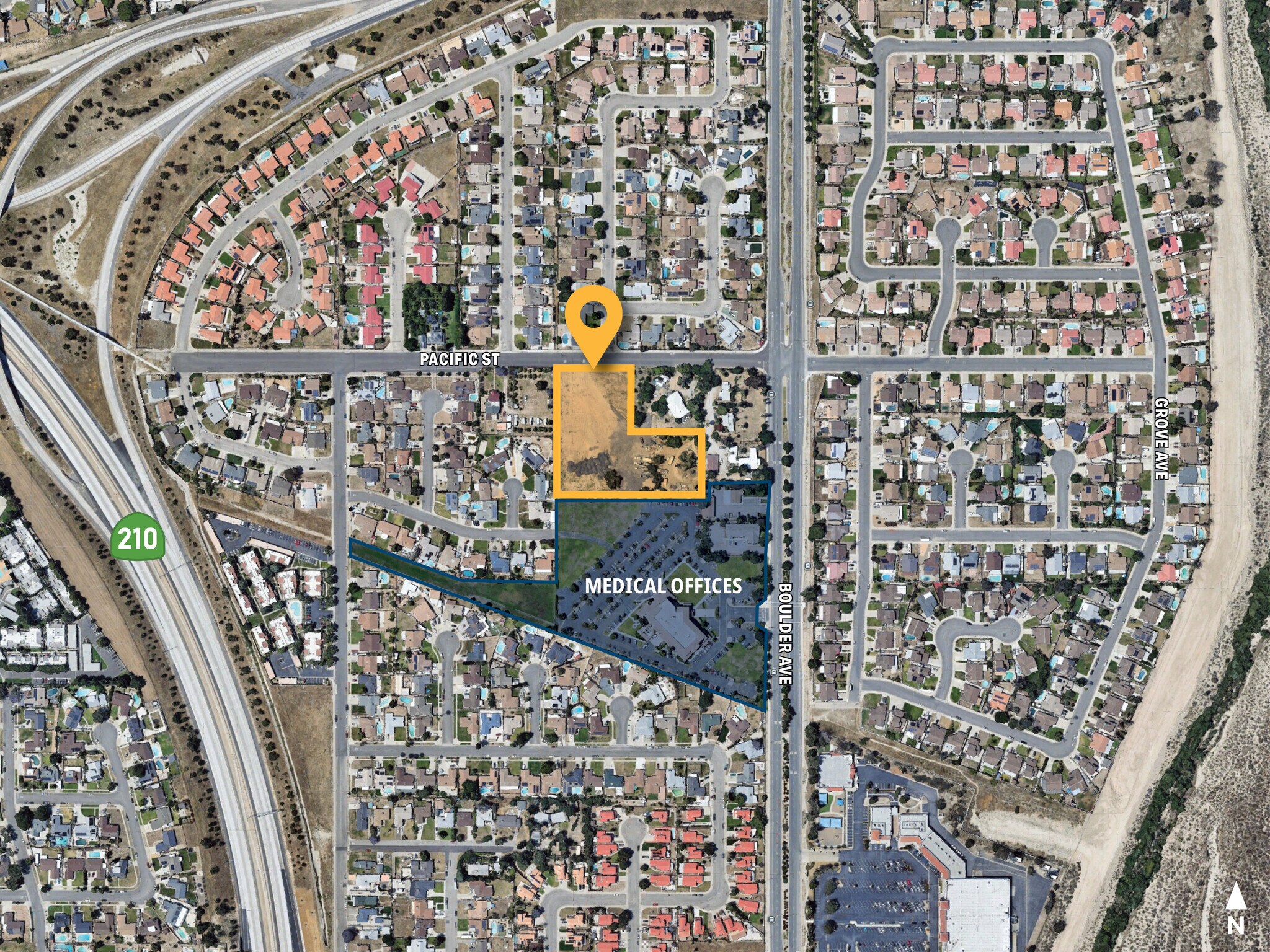 Terrain dans Highland, CA à vendre Photo du bâtiment- Image 1 de 8