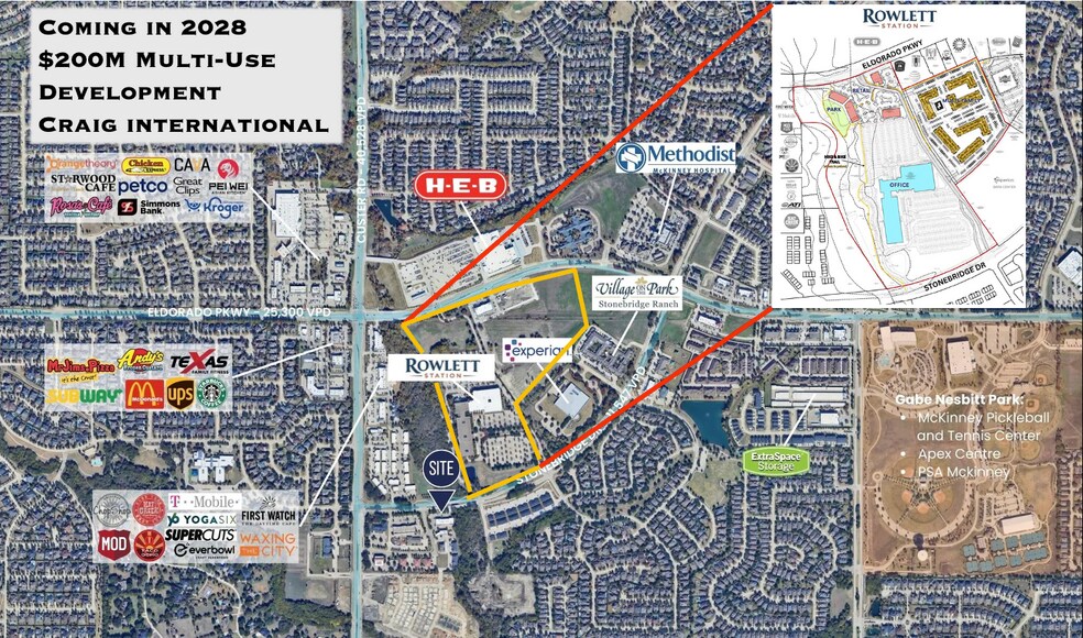 3751 S Stonebridge Dr, McKinney, TX à louer - Plan de site - Image 2 de 5