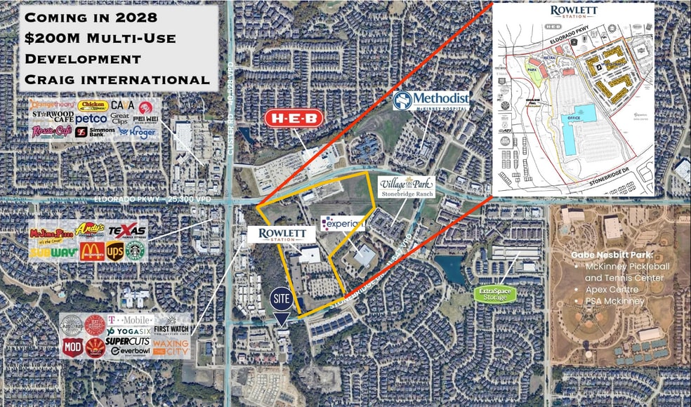 3751 S Stonebridge Dr, McKinney, TX for lease - Site Plan - Image 2 of 5