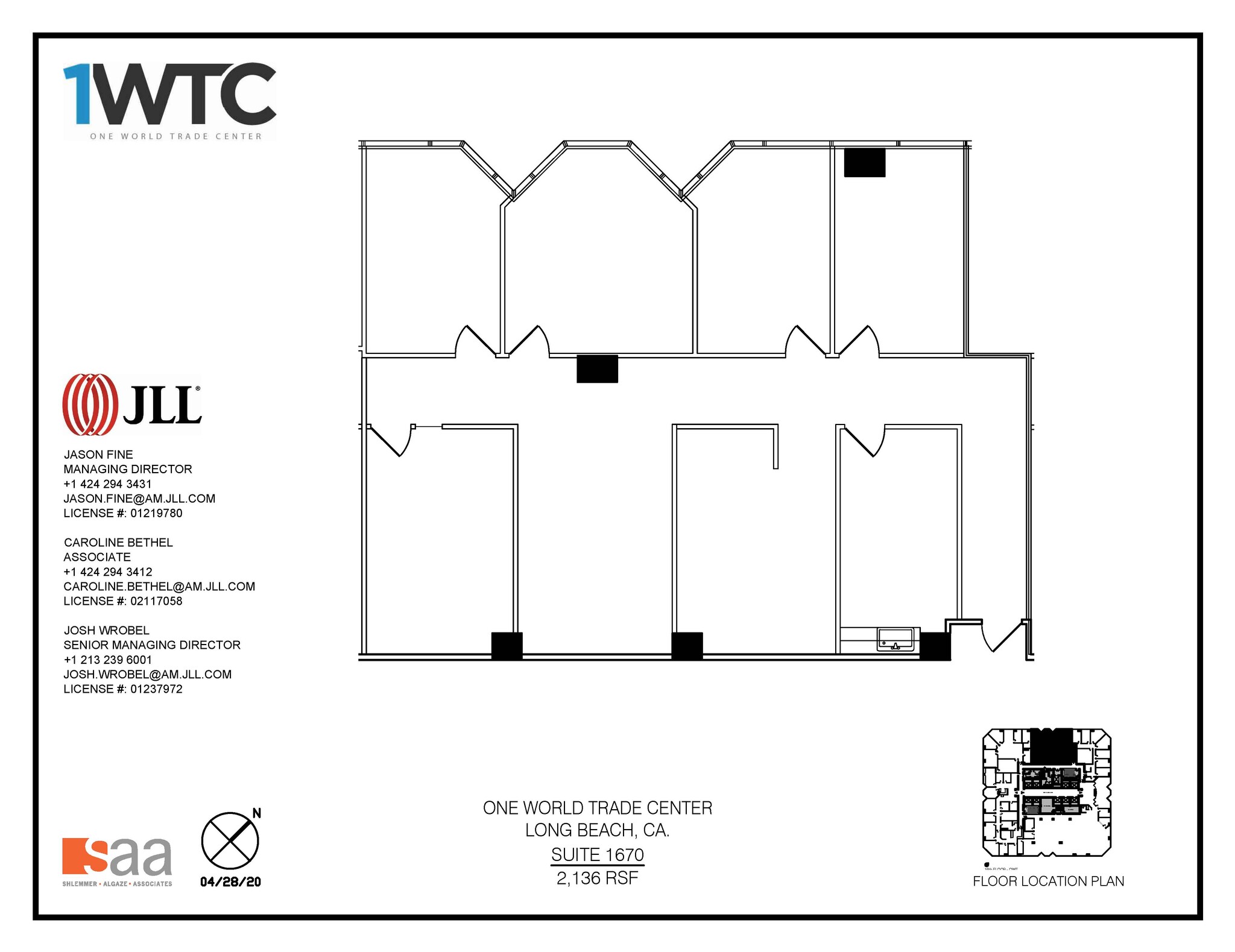 1 World Trade Ctr, Long Beach, CA à louer Plan d  tage- Image 1 de 1