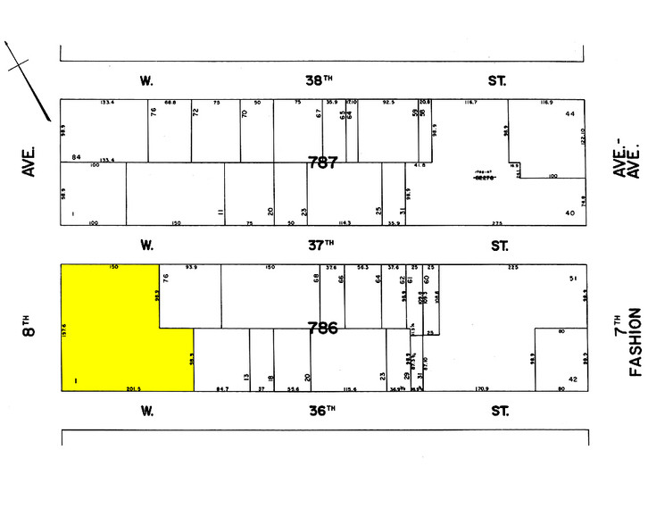 520 Eighth Ave, New York, NY à louer - Plan cadastral - Image 2 de 10