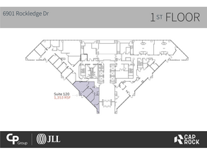 6903 Rockledge Dr, Bethesda, MD à louer Plan d’étage- Image 1 de 1