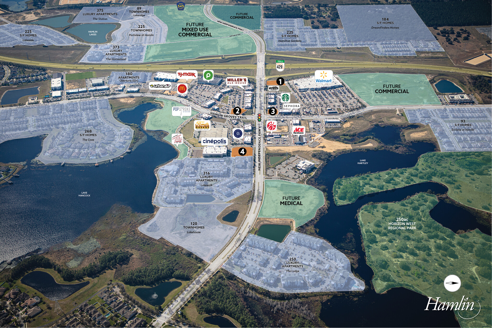 Hamlin Groves Trail, Winter Garden, FL for lease Aerial- Image 1 of 3