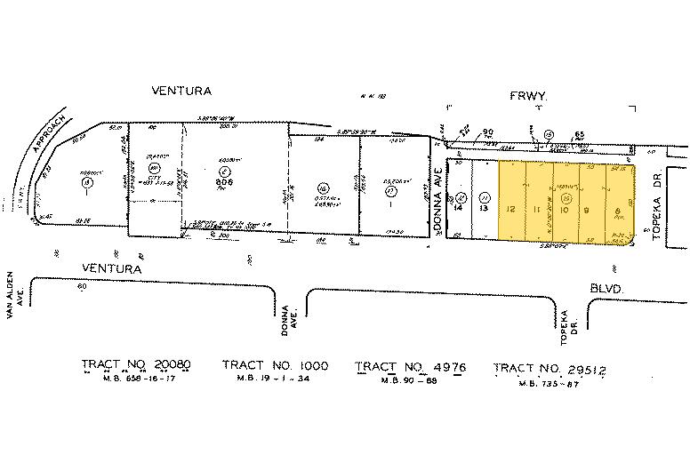 18955-18971 Ventura Blvd, Tarzana, CA à louer - Plan cadastral - Image 2 de 16
