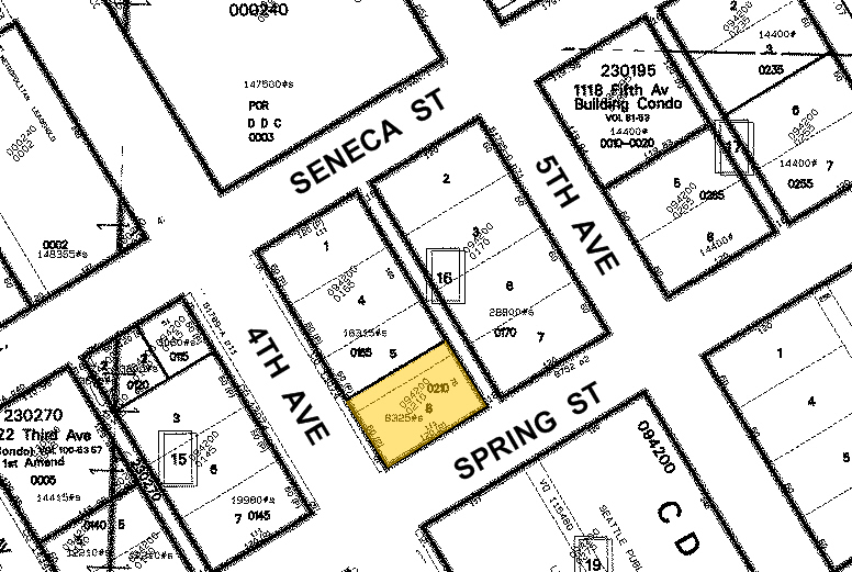 1102 4th Ave, Seattle, WA for lease - Plat Map - Image 2 of 4