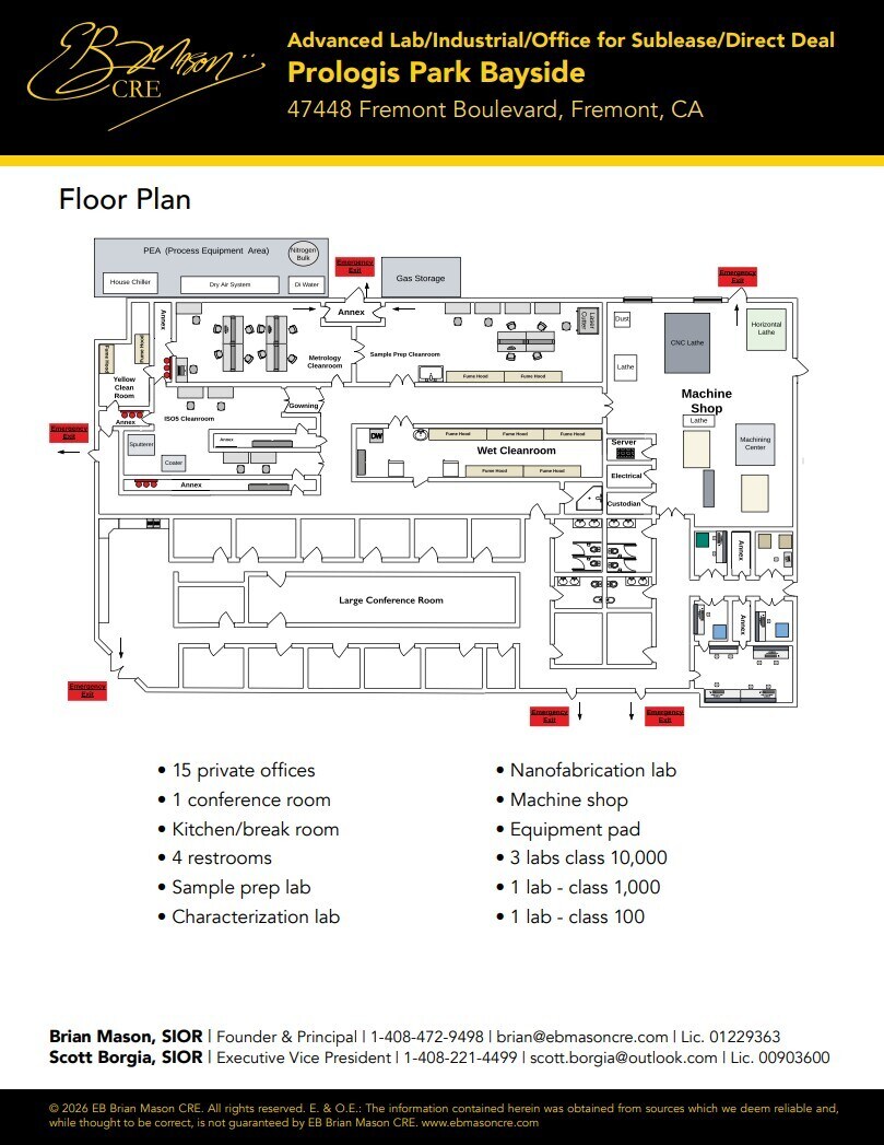 47444-47460 Fremont Blvd, Fremont, CA à louer Plan d’étage- Image 1 de 1