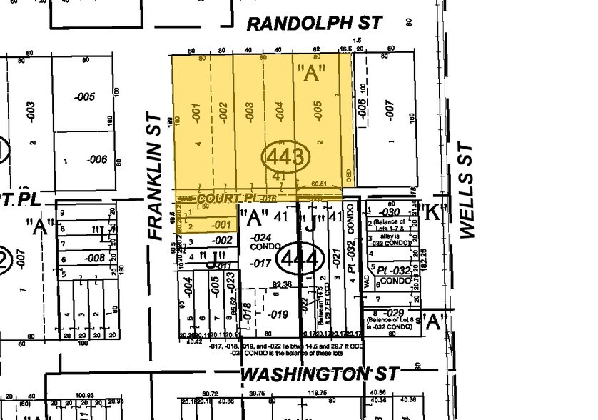 225 W Randolph St, Chicago, IL à louer - Plan cadastral - Image 2 de 5