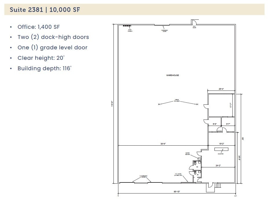 2355 Pecan Ct, Haltom City, TX for lease Floor Plan- Image 1 of 1