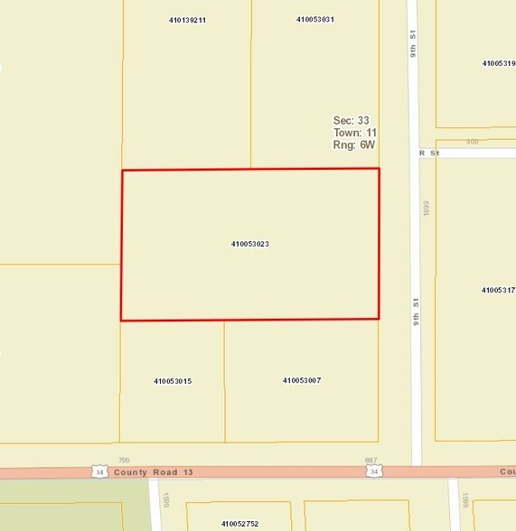 1619 9th St, Aurora, NE for sale - Plat Map - Image 1 of 1