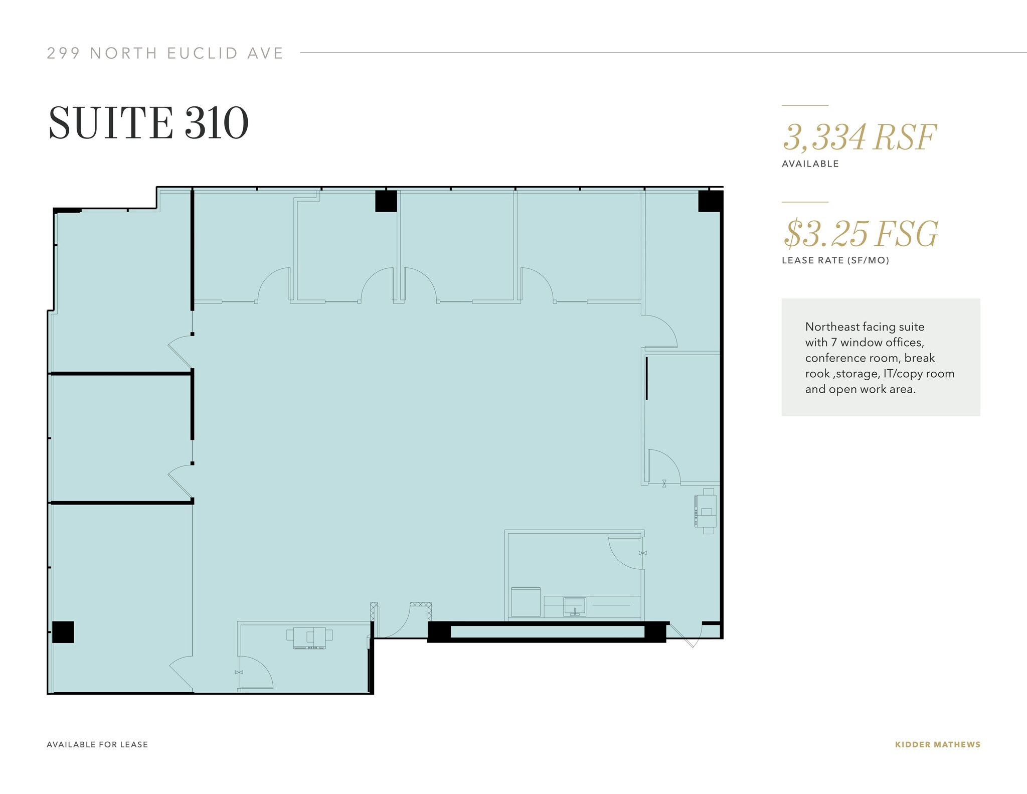 299 N Euclid Ave, Pasadena, CA à louer Plan d’étage- Image 1 de 1