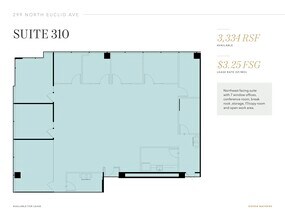 299 N Euclid Ave, Pasadena, CA à louer Plan d’étage- Image 1 de 1