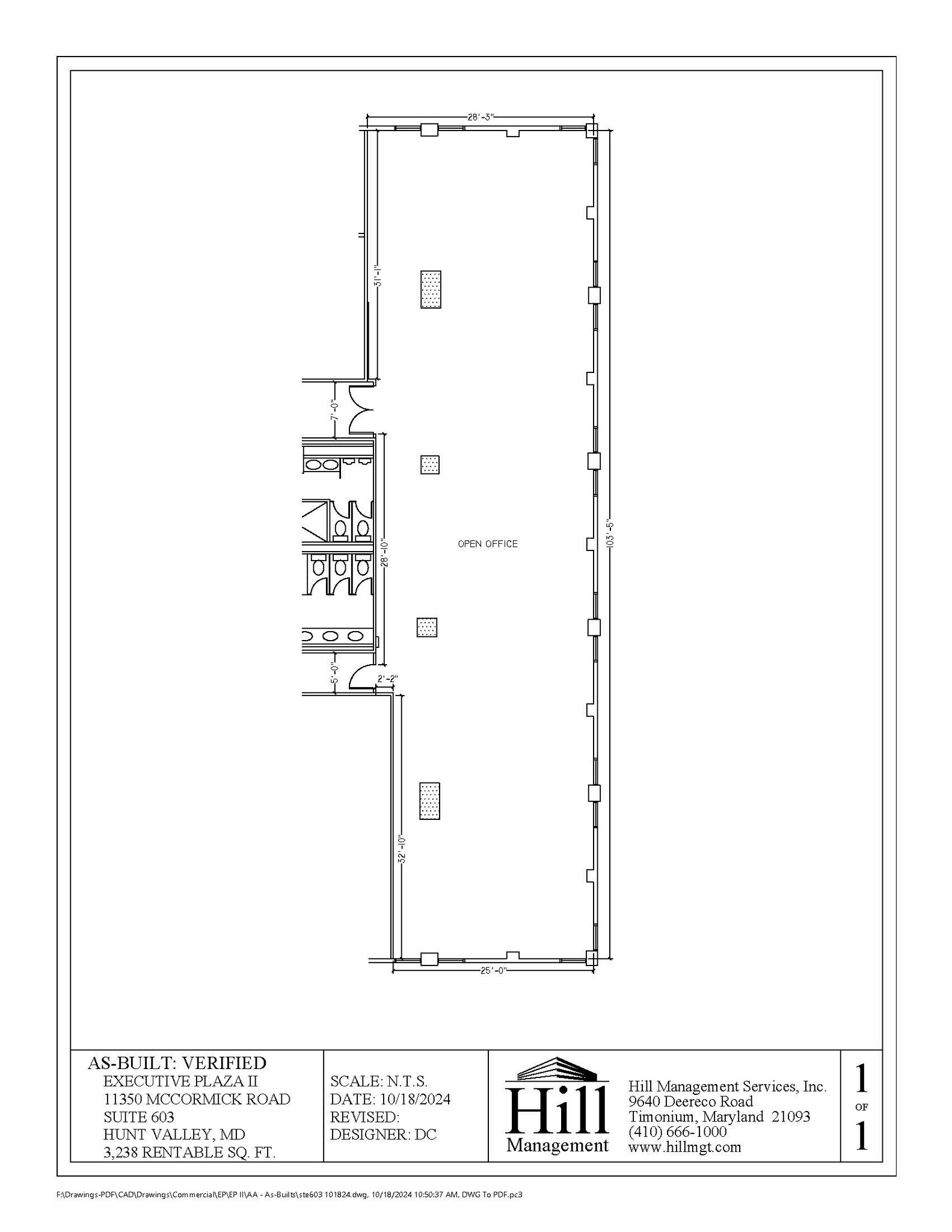 11350 McCormick Rd, Hunt Valley, MD for lease Floor Plan- Image 1 of 1