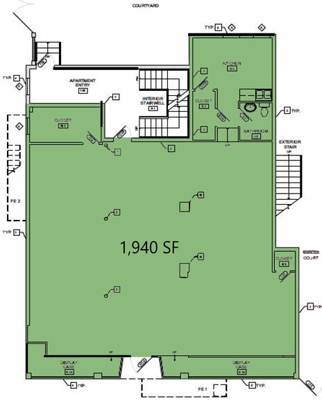 1318-1320 Main St, Cincinnati, OH à louer - Plan d’étage - Image 3 de 3