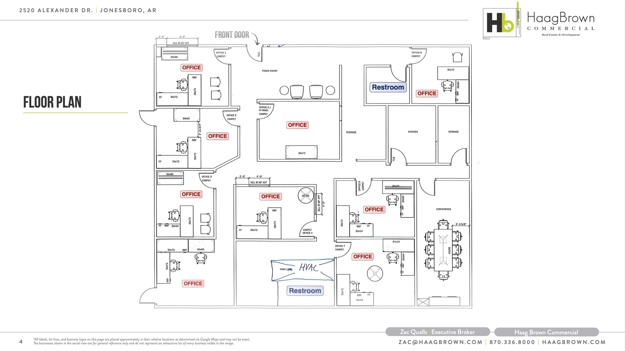 2520 Alexander Dr, Jonesboro, AR for lease Typical Floor Plan- Image 1 of 2