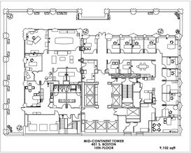 401 S Boston Ave, Tulsa, OK à louer Plan d’étage- Image 1 de 20