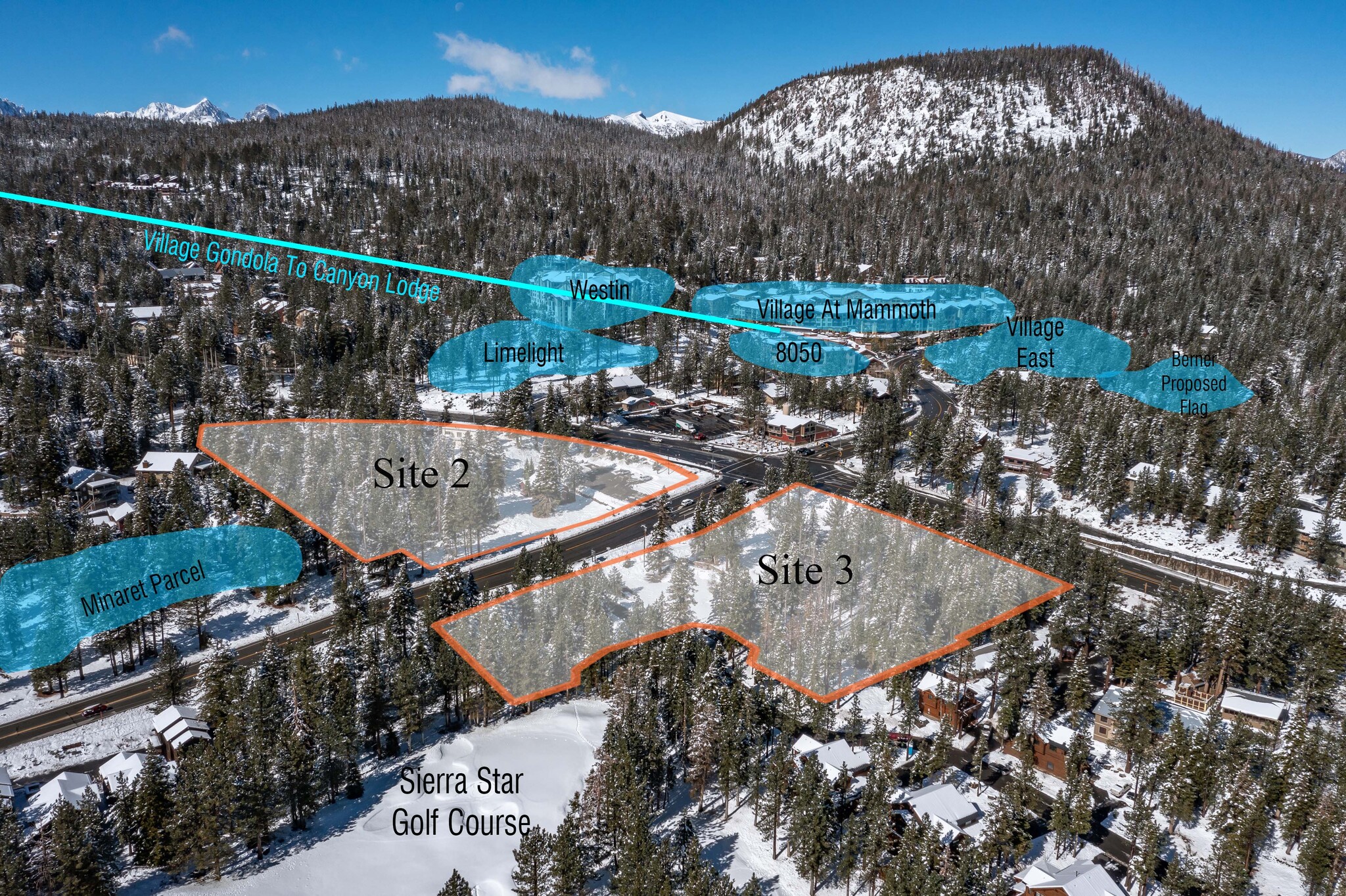 Mammoth Crossings South West Cor, Mammoth Lakes, CA for sale Aerial- Image 1 of 1