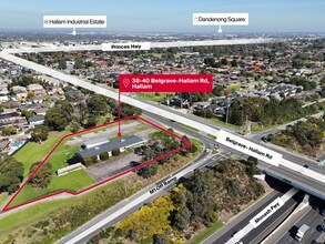 40 Belgrave-Hallam Rd, Hallam, VIC - Aérien  Vue de la carte